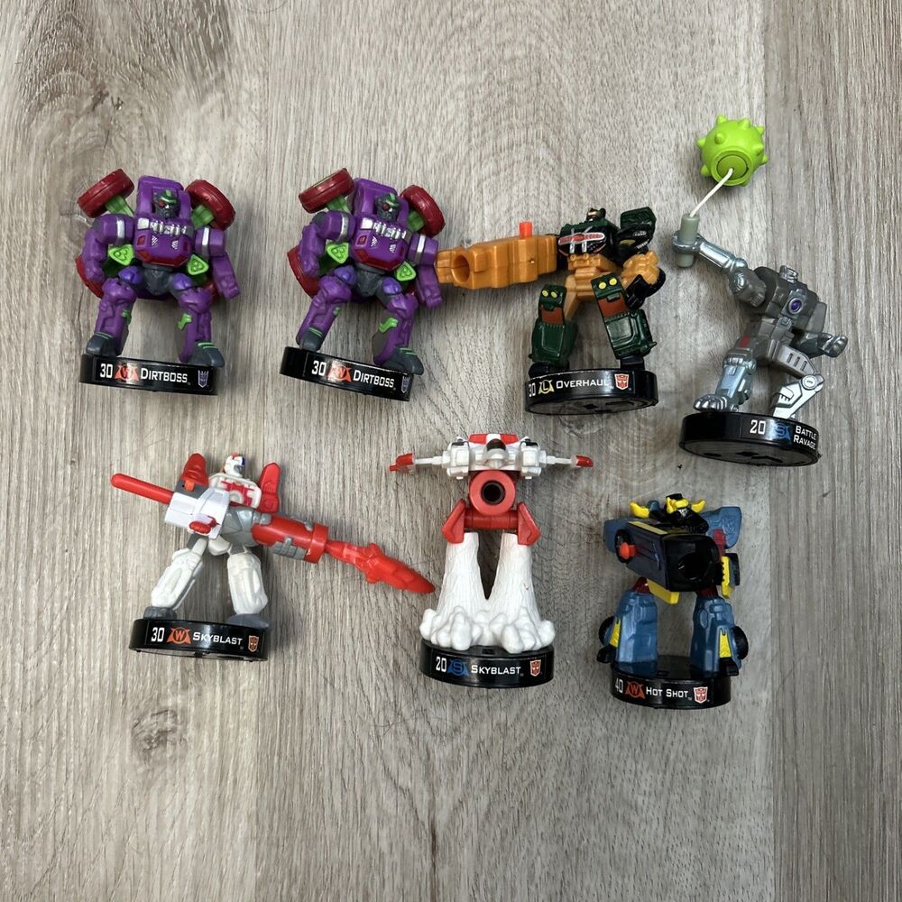 Attacktix Hasbro Figure Lot Of 7 Skyblast Overhaul HotShot DirtBoss 1 Projectile